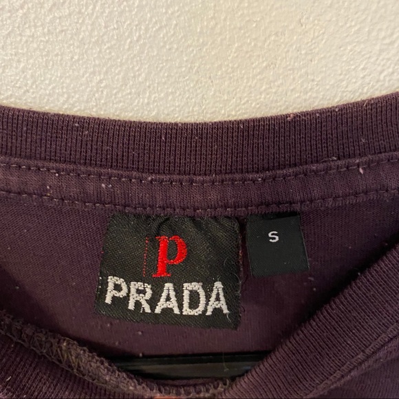 VINTAGE PRADA t shirt size SMALL - Picture 2 of 3